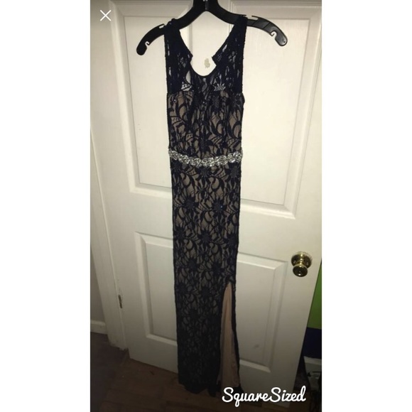 Navy blue prom dress! - Picture 3 of 3